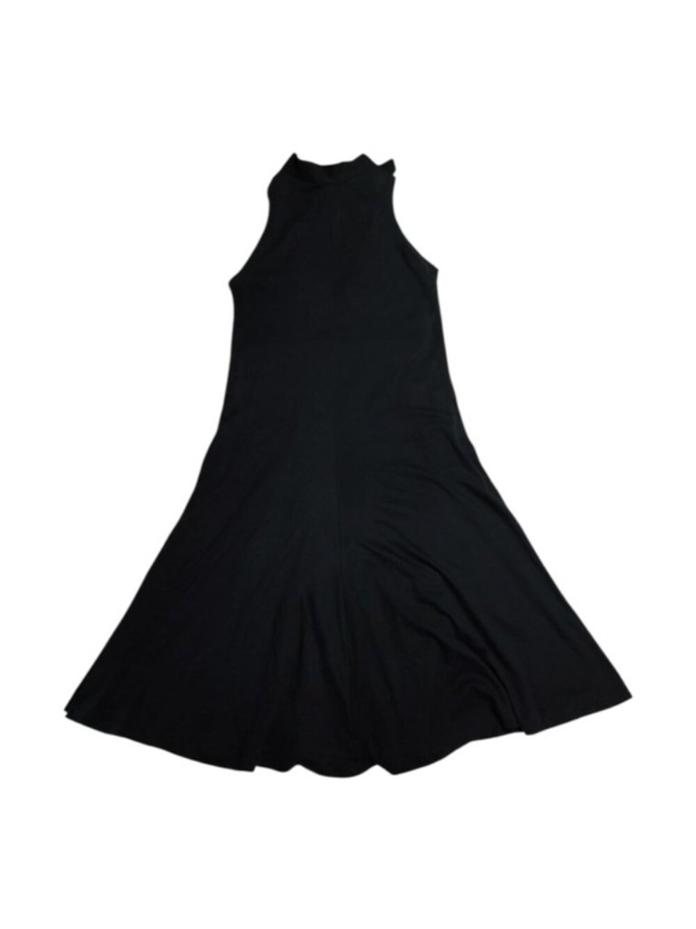 Elm Design Black Tie Neck Sleeveless Dress 2 Pima Cotton